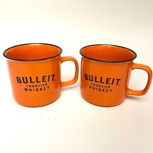 Bulleit Frontier Whiskey Mugs 2 piece set - Picture 1 of 3